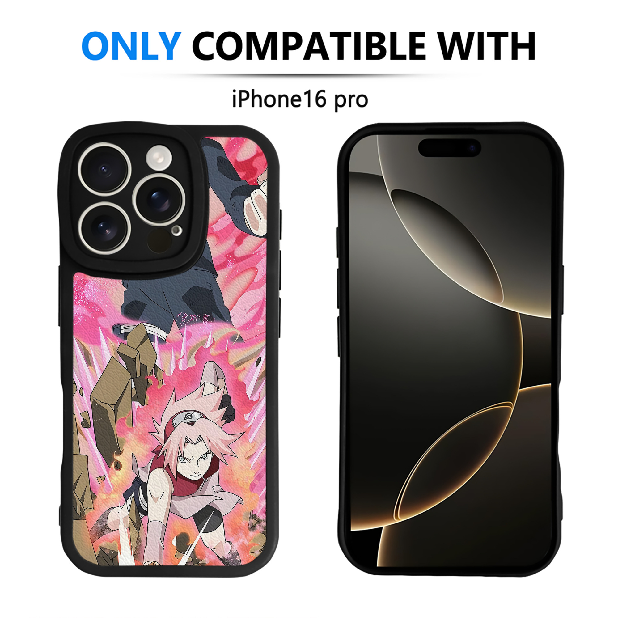 （画像用） NARUTO -ナルト- NARUTO -ナルト- 疾風伝 【iPhone 16シリーズ対応】シリコンスマホケース（レザー調） 材質：シリコン